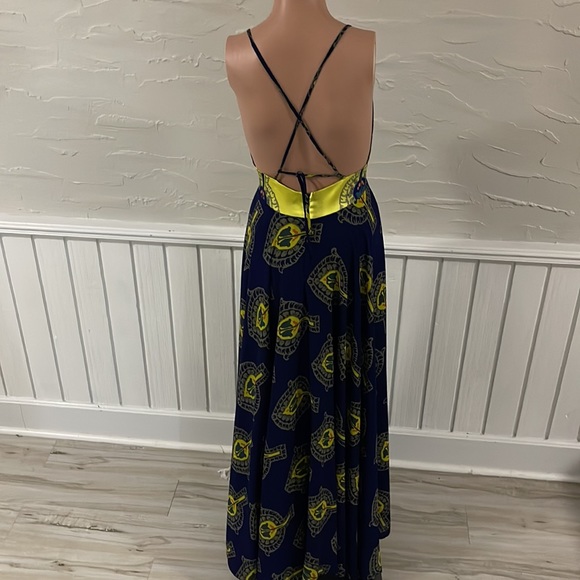 TriciaFix collection for free people navy patterned lined dress - Picture 3 of 4